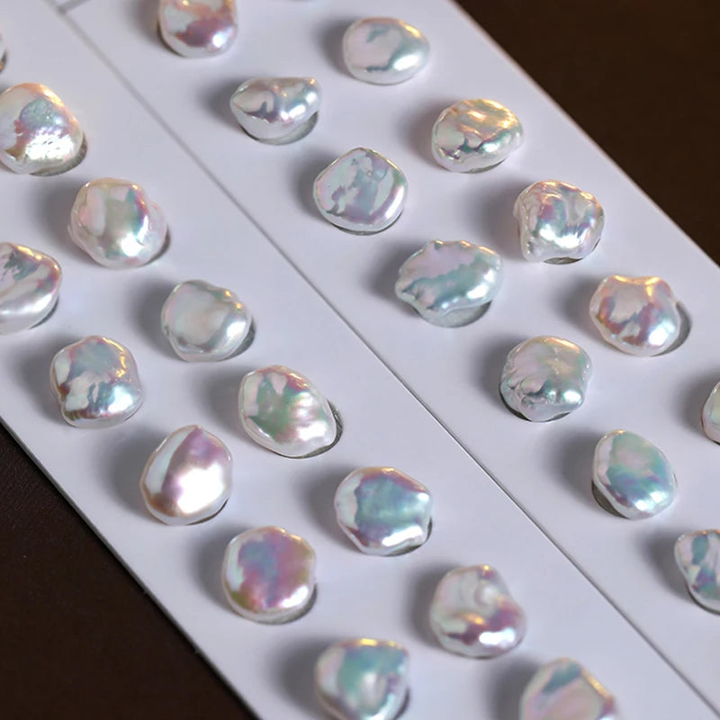 Wholesale 11-12mm Natural Fresh Water Pearl Double Side Luster White Color Profiled Baroque Loose Bead Baroque Pearl