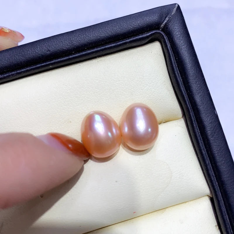 Freshwater White Pink Purple Rice Pearls 5-10mm No Hole Wholesale 3A Real Natural Pearl in Loose Freshwater Pearl