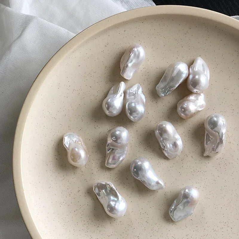 Factory-Nucleated Loose Baroque White/Pink/Colored Freshwater Pearls Irregular Shape Natural Pearls for Jewelry Jewelry Making