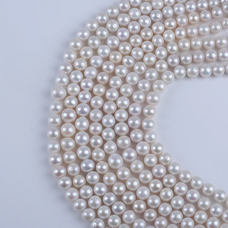 10-12mm A-AAAA GRADE High Quality Natural Edison Round Freshwater Pearl for JEWELRY MAKING