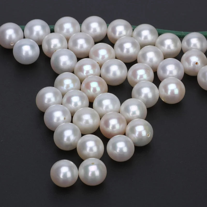 High Quality Loose Pearls 3A 5mm 6mm 7mm 8mm White Round Natural Freshwater Pearl for Jewelry