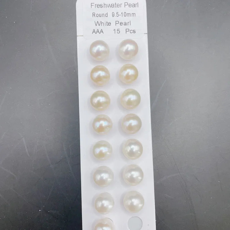 3A All Size Natural Freshwater Pearls Factory Price White/pink/purple Round Shape Pearl for Necklace