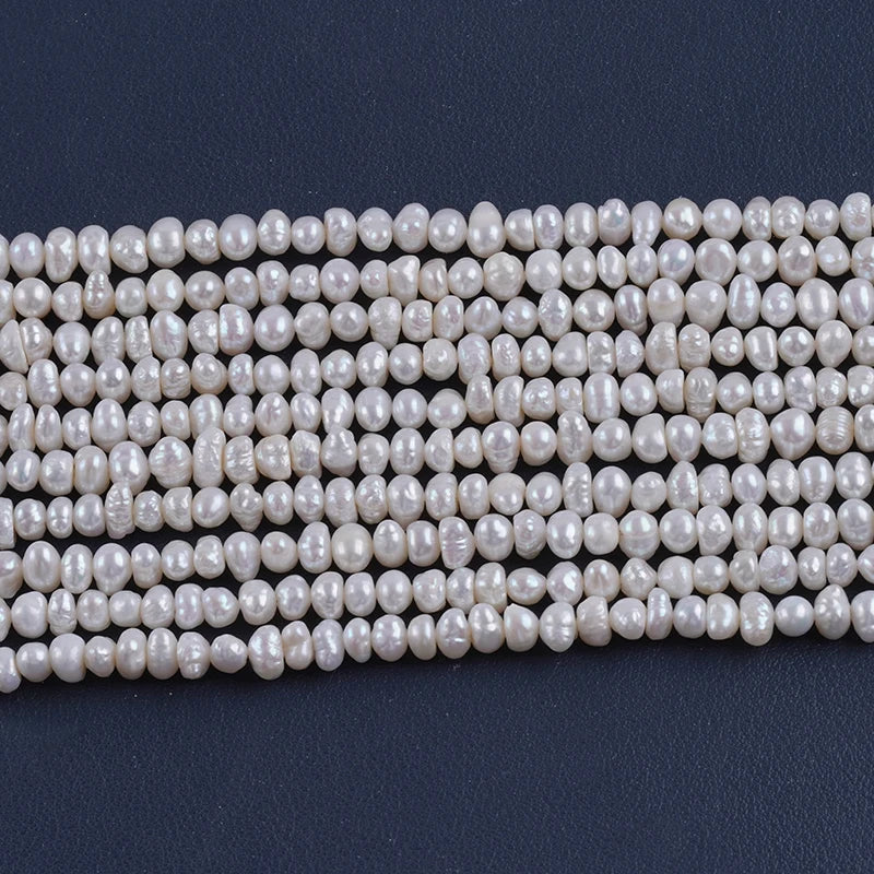 6-7mm Wholesale Freshwater Keshi Button Shape Natural Pearl Beads for Jewelry Making
