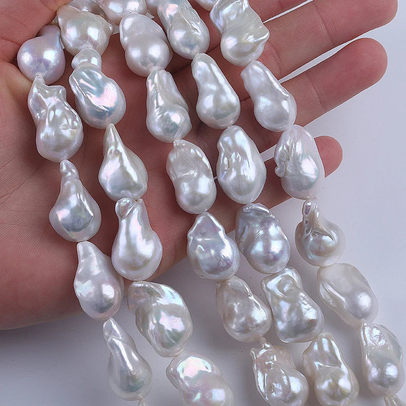15-18mm Natural Fire Ball Natural Purple pink Big Baroque Pearls for Jewelry Making