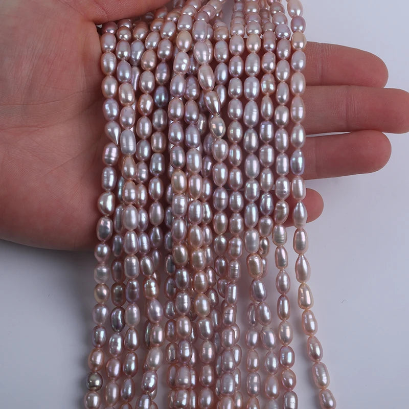 5-6mm Wholesale Real Natural Freshwater Rice Pearls for Jewelry Making