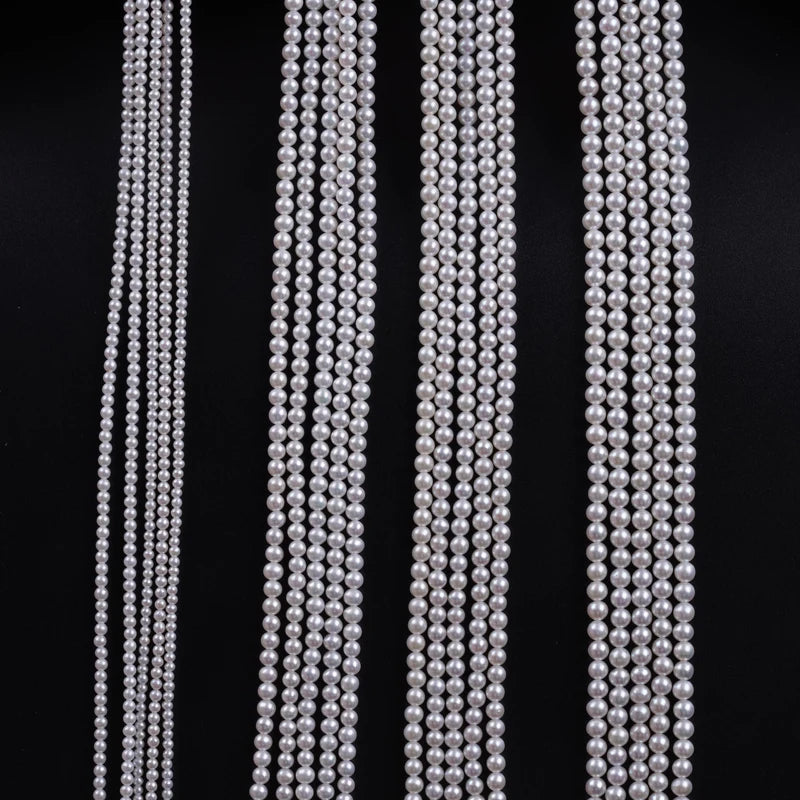 2.5-4.5mm High Quality Round Shape Freshwater Natural Round Pearls for Jewelry Making