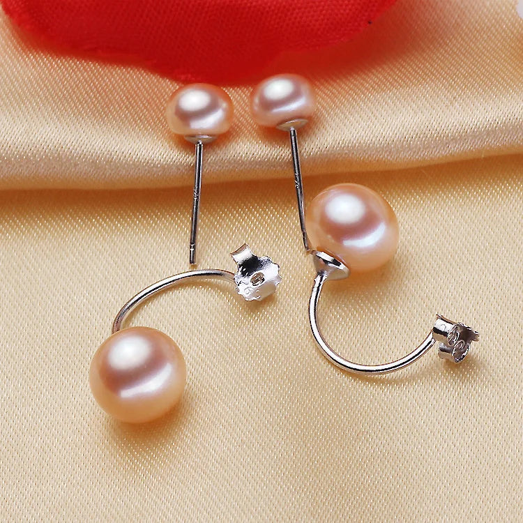 2-15mm 3A Bulk Button Shape Freshwater Pearl Half Drilled One Hole Cultured Loose Pearl for Jewelry Making