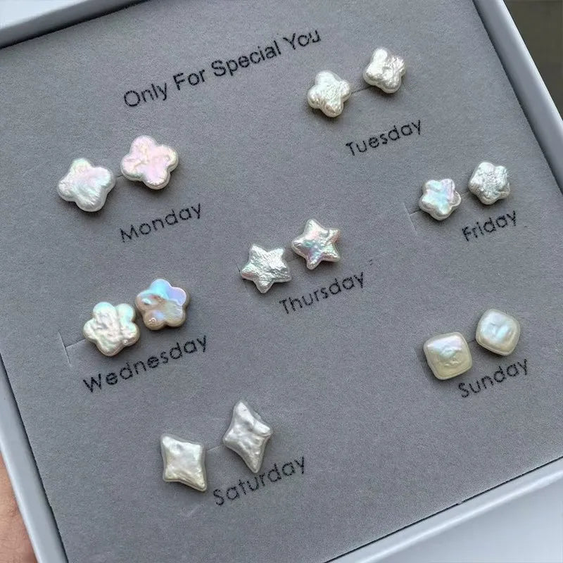 High Quality Freshwater Heart Pearls Jewelry High Gloss White and Pink Earrings Pendants Necklaces Factory Wholesale Price