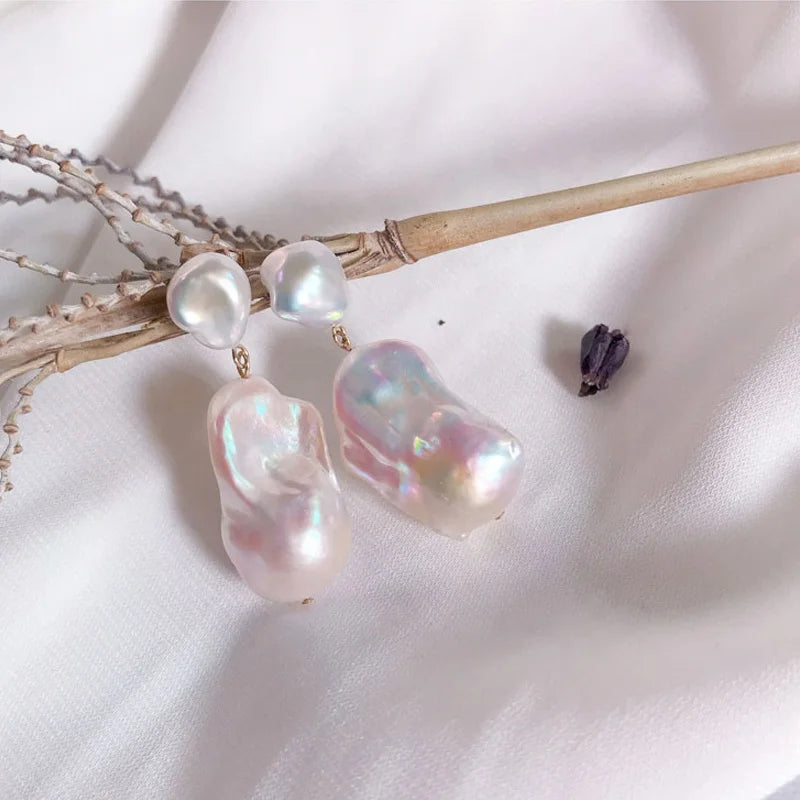 Feng Zuan Jewelry 1A Quality Big Size Baroque Pearl Natural Freshwater Pearl Special Pearl Clean Surface