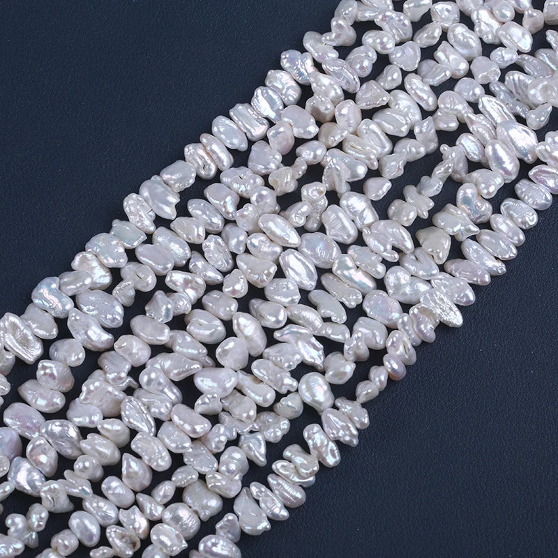 5-8mm Wholesale BIWA Freshwater Keshi Baroque Natural Pearl Beads for Jewelry Making