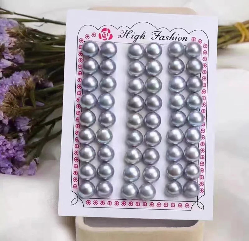 3-10mm Button Shape Bread Pearls Wholesale Loose Freshwater Pearls China Natural Fresh Water Pearl Prices with Half Hole