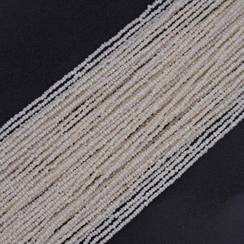 1-1.25mm Tiny White Potato Shape Natural Freshwater Pearl Beads for Jewelry Making