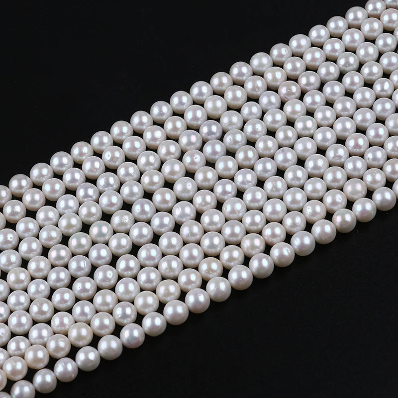 7-8mm AA Factory Price Wholesale High Quality Freshwater High Natural Round Pearls