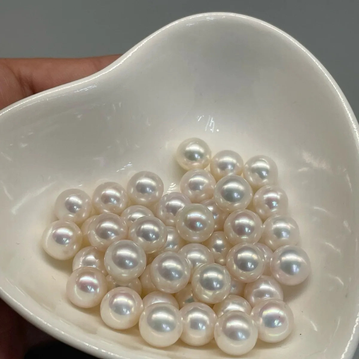 High quality 100% natural 10 + mm round freshwater pearl necklace high-end DIY jewelry accessories loose pearls