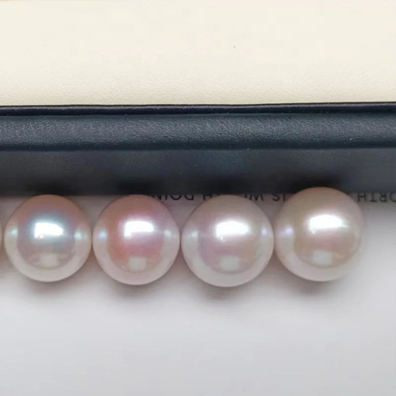 Fine Jewelry 3-11mm Natural Round Freshwater Pearl High Luster 4A Grade Loose Half Hole Freshwater Pearls Perfect Round Pearls