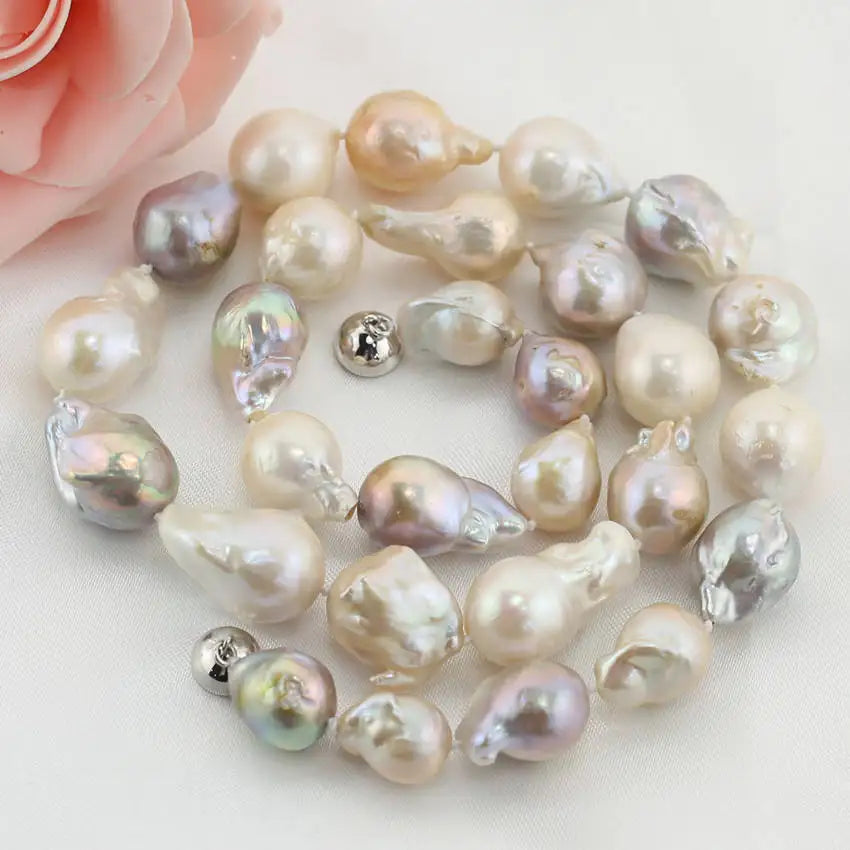 15-17mm Large Huge Size Fresh Water Pearl Necklace Price