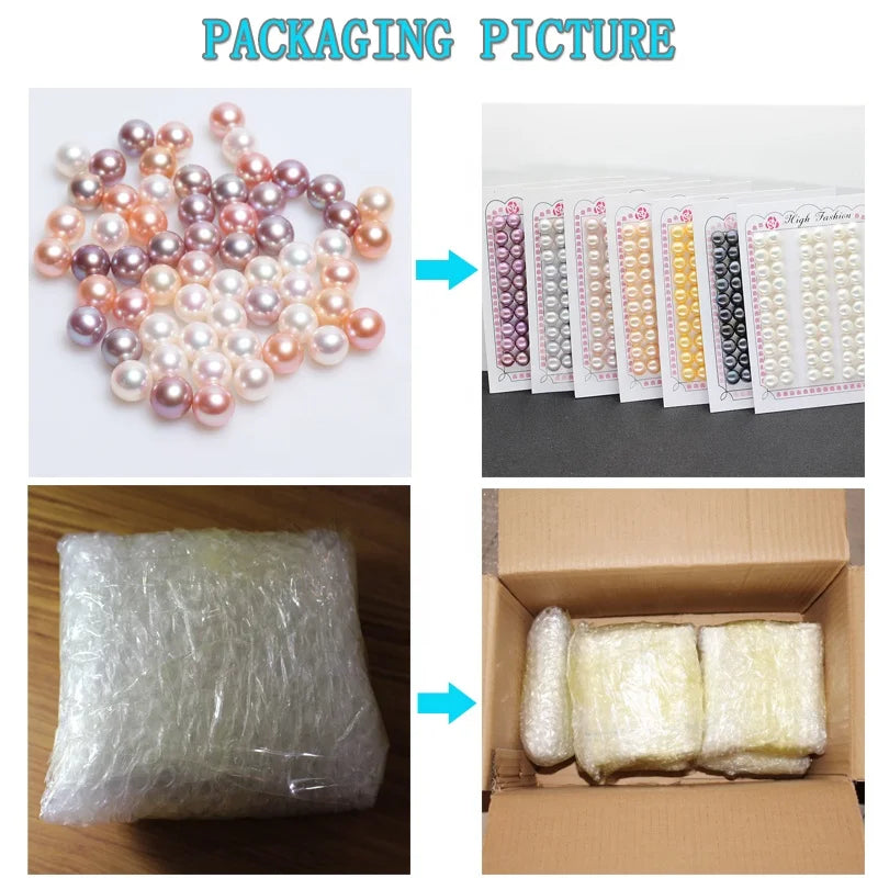 Hot Seller 3A 5-6mm Natural Freshwater White Bright Round Pearls for Jewelry Low Price