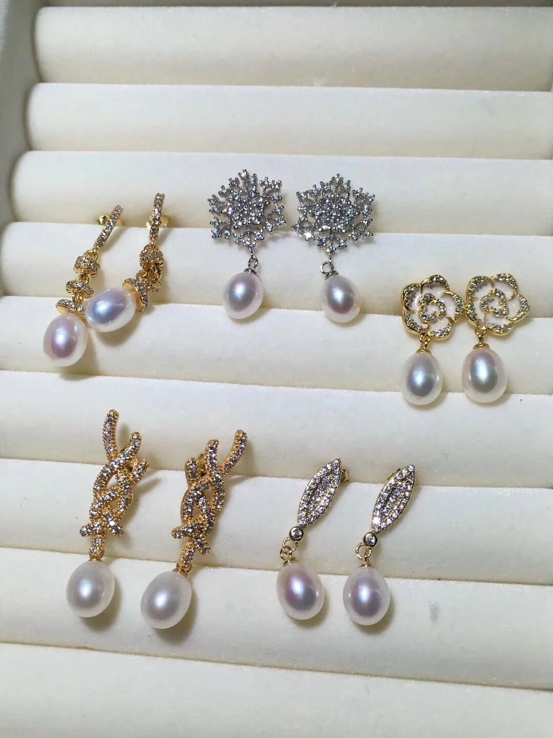 Wholesale Price for 3x5mm 4x6mm Drop Pearl Beads High Luster Natural Freshwater Rice Pearls Loose Pearls for Jewelry Making