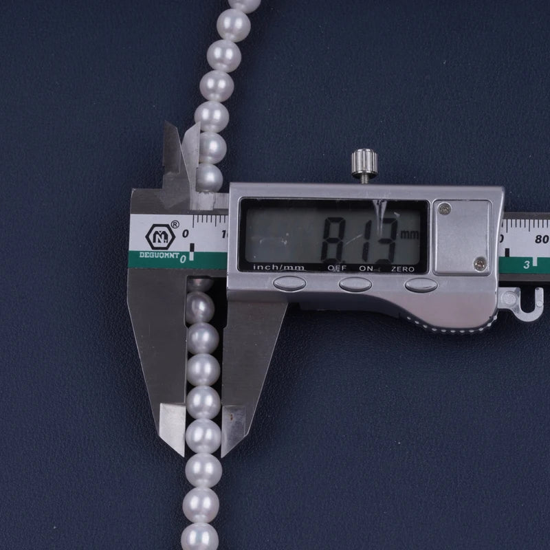 16inch 8-8.5mm AAAAA Grade High Quality White Round Shape Natural Freshwater Pearl Beads for Jewelry Making