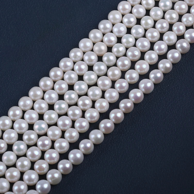 6-7mm Round Shape Freshwater Natural Round Pearls for Jewelry Making