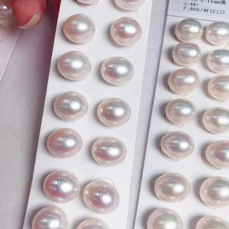 Factory Sale High Luster Drop Pearl Clean Face 8-10mm 4A Natural Freshwater Rice Pearl Beads in Low Price