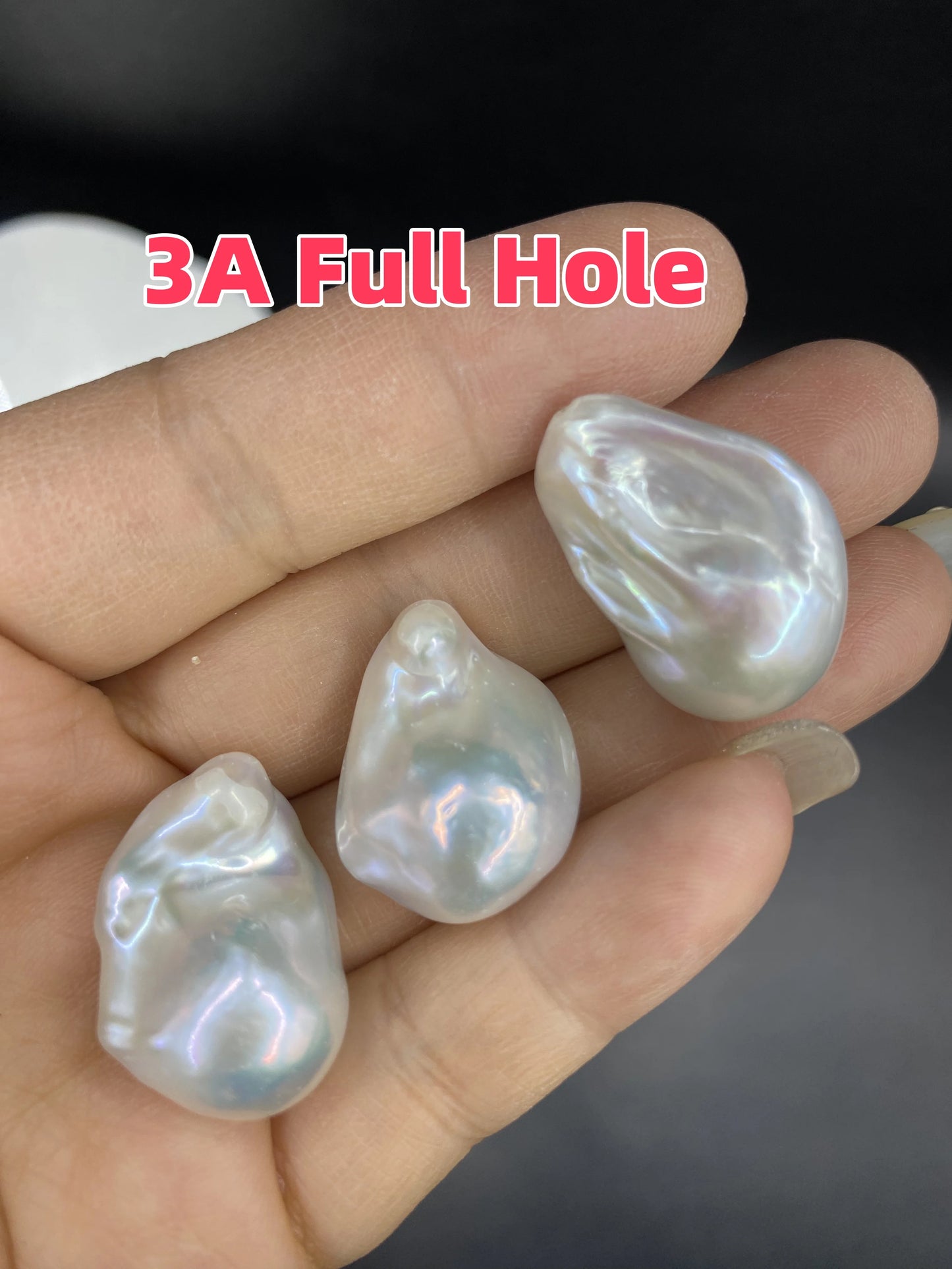 Wholesale Price Natural Loose Baroque Pearl 10-17 mm Full Hole 1A-3A Irregular Baroque Pearl