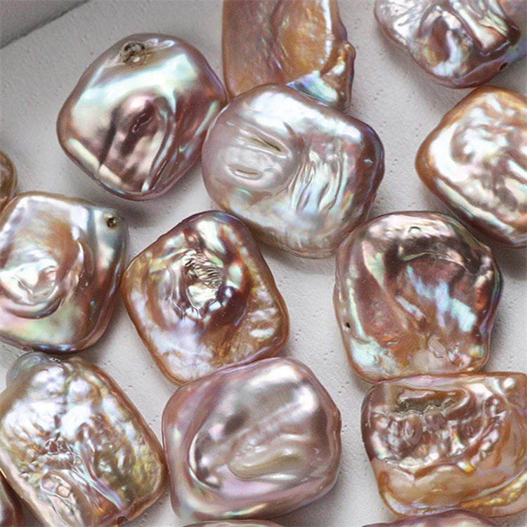Natural Freshwater Pearls square Baroque High Quality High Gloss Suitable for Earrings Pendant Necklace Factory Wholesale Price