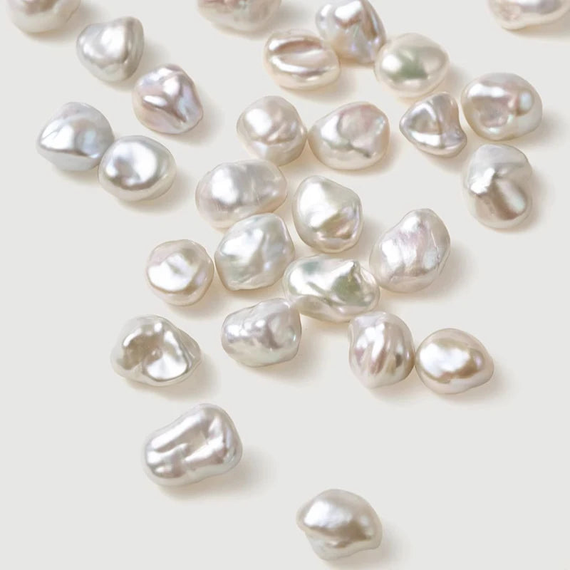 Wholesale 11-12mm Natural Fresh Water Pearl Double Side Luster White Color Profiled Baroque Loose Bead Baroque Pearl