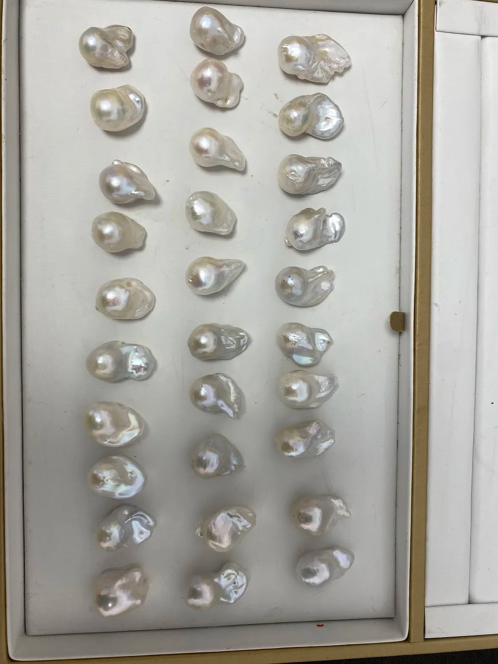 Wholesale 3A Quality Loose Baroque Freshwater Pearl Full Hole White Color Baroque Shape for Jewelry Making