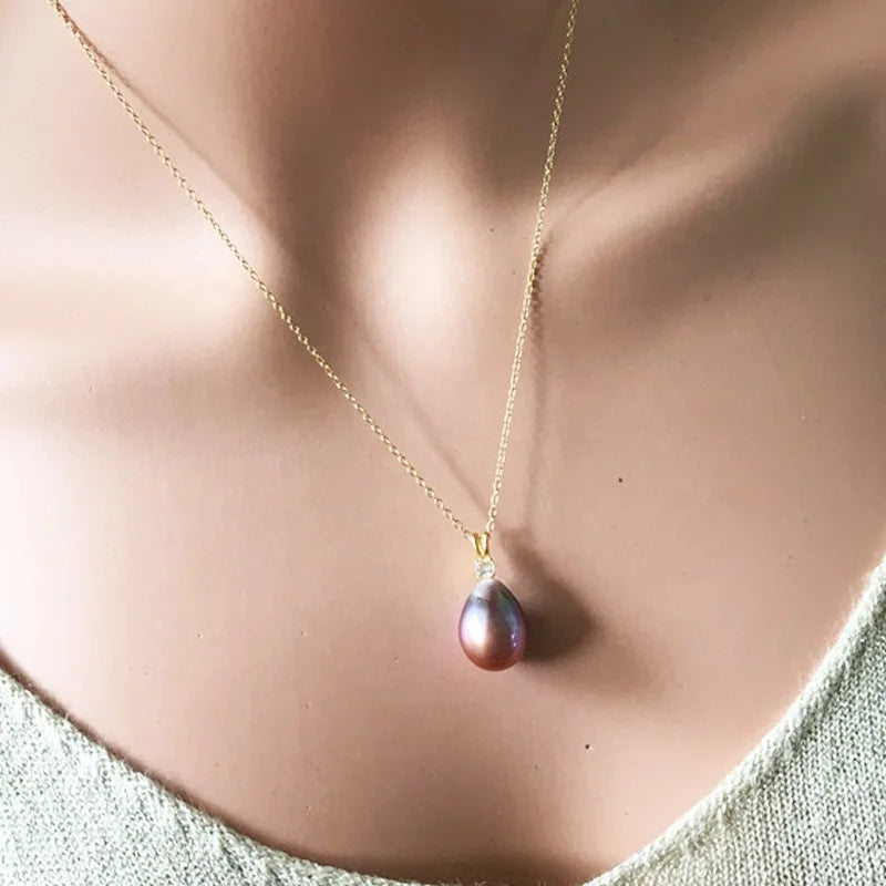 Natural Freshwater Pearls Small Baroque Shape 10mm-12mm 3A Quality METAL COLOR Hole/no Hole