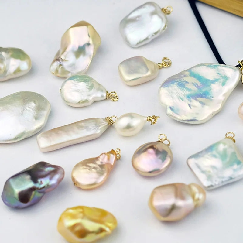 Natural Cultured Irregular Shape Pearls Wholesale Price Keshi Pearls for Jewelry Making 14mm Baroque Pearls