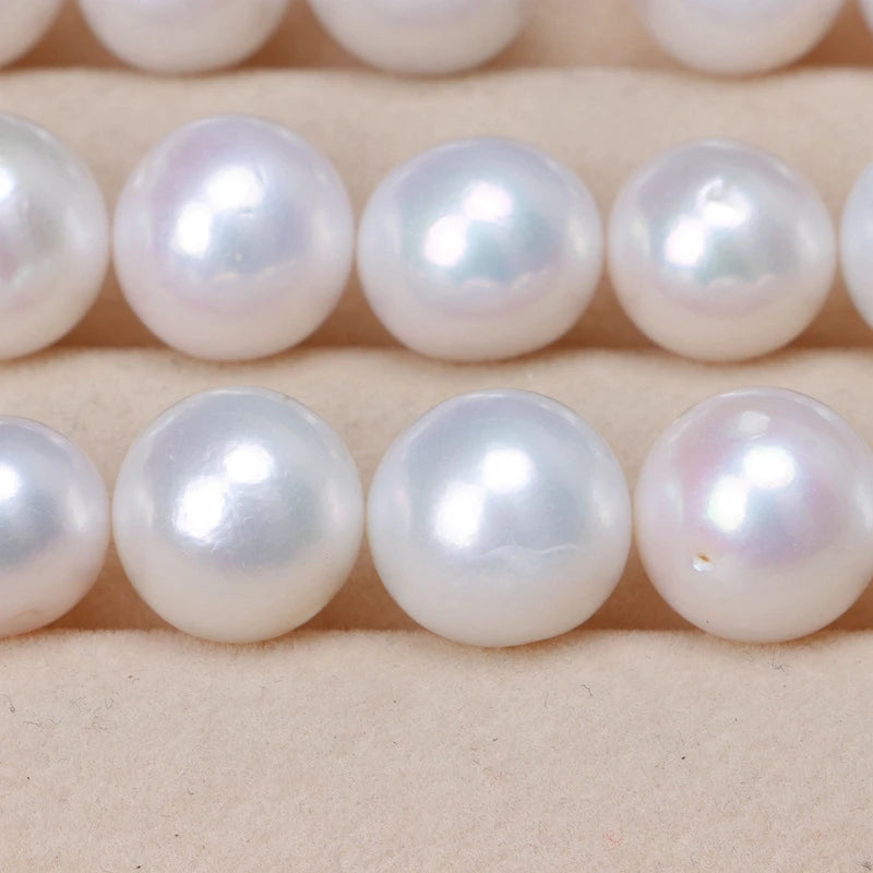 2A Natural Freshwater Pearls White Color Round Freshwater Pearls for Making Dress Adorn