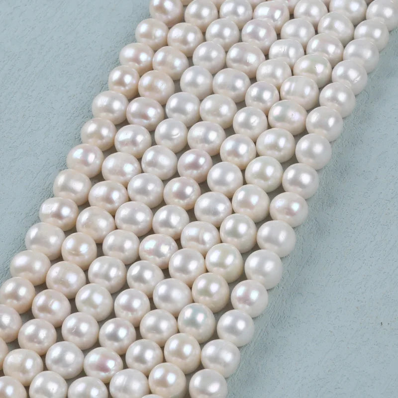 6-7mm AA Grade White Small Potato Shape Loose Pearl for Jewelry Making