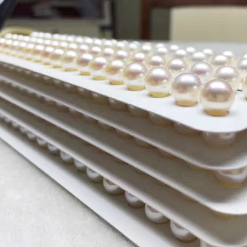3A Quality High Luster Round Shape Loose Pearls in White Wholesale Price Big Size Freshwater Pearls for Jewelry Making