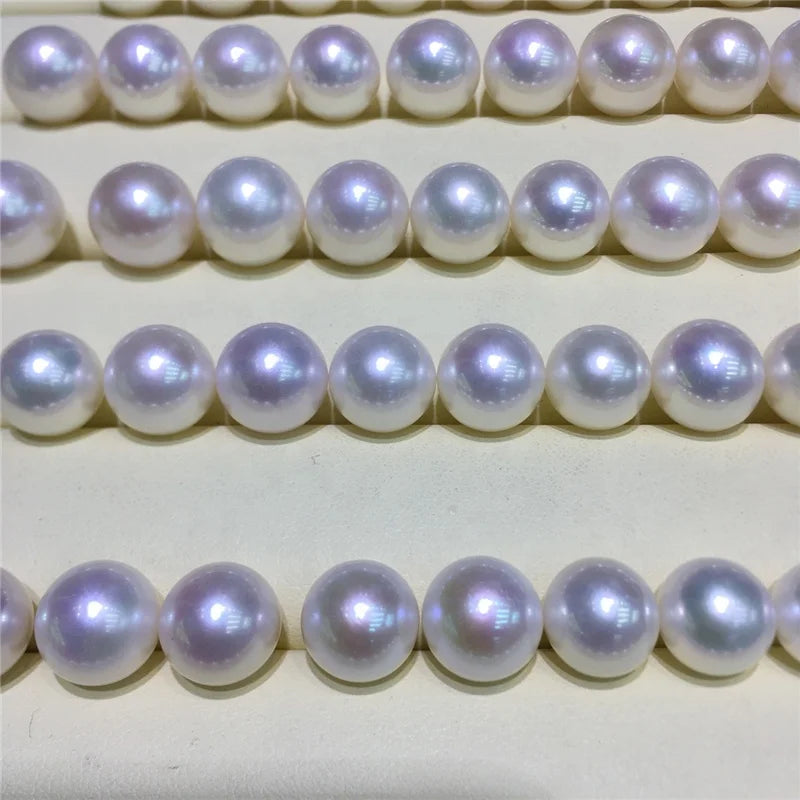 Wholesale 7mm 8mm Loose Pearls 3a High Quality White Round Fresh Water Natural Pearl Price