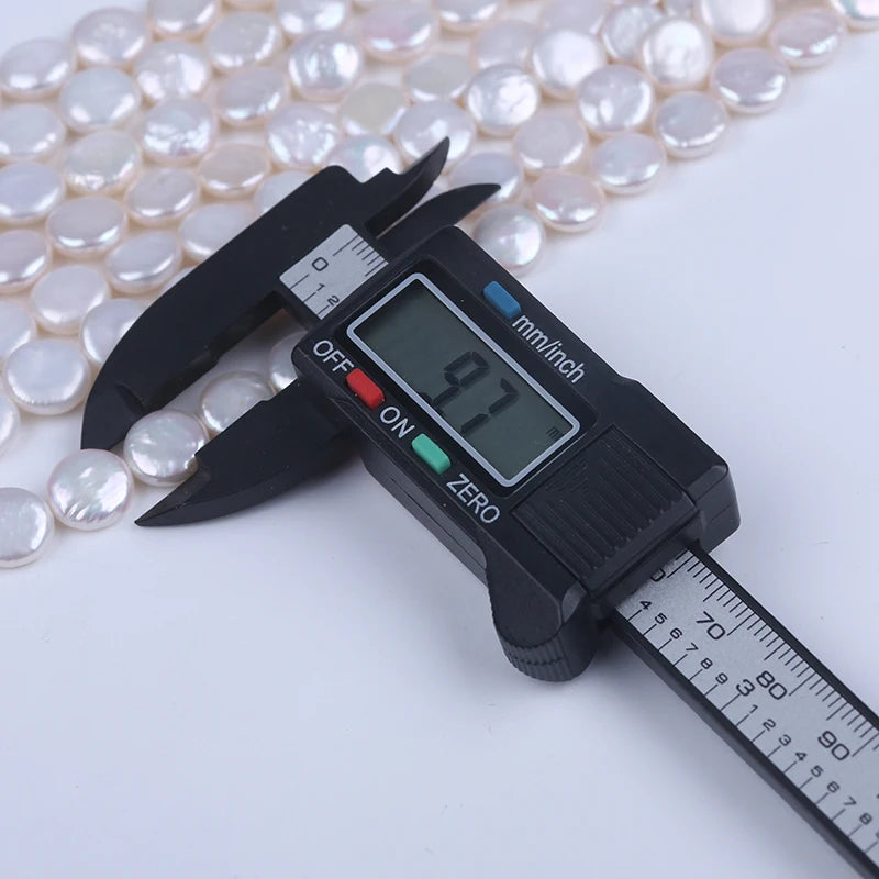 9-10mm natural white wholesale coin freshwater pearls for jewelry making