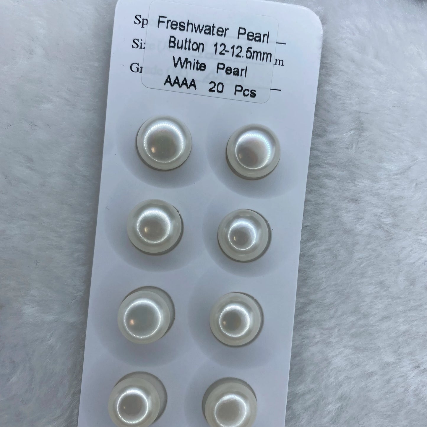 Zhuji Supplier Button Shape Freshwater Pearl for Jewelry Making 12-12.5mm Wholesale 4a Grade Loose Pearl Beads