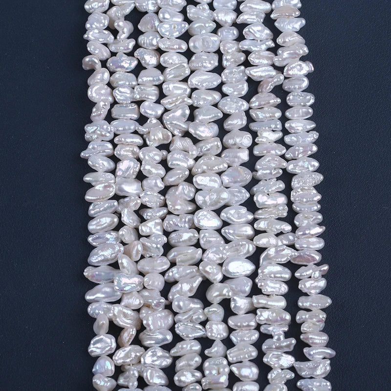 5-8mm Wholesale BIWA Freshwater Keshi Baroque Natural Pearl Beads for Jewelry Making