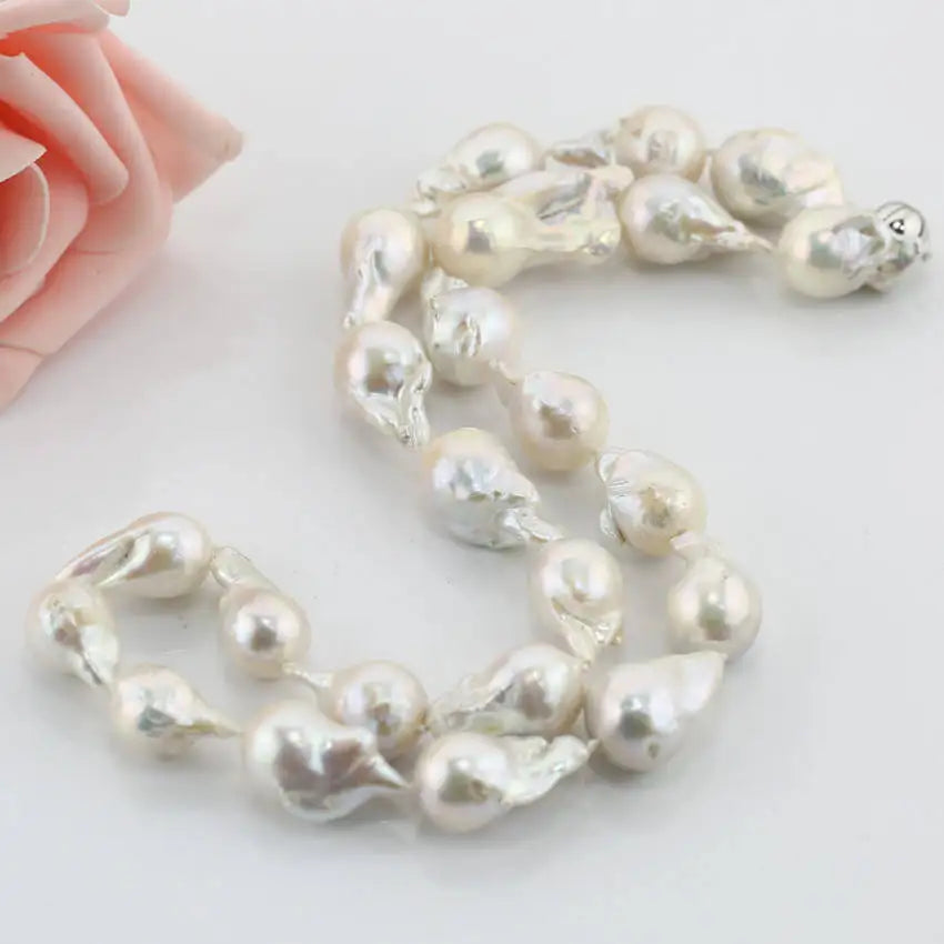 15-17mm Large Huge Size Fresh Water Pearl Necklace Price
