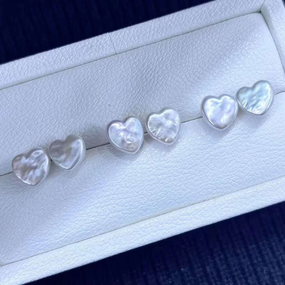 High Quality Freshwater Heart Pearls Jewelry High Gloss White and Pink Earrings Pendants Necklaces Factory Wholesale Price