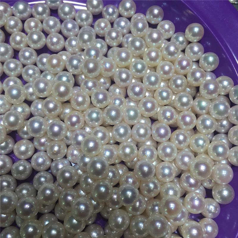 Wholesale High Luster Natural FreshWater Pearl Round Pearl 5.5-6mm Loose Pearls for Making Jewelry