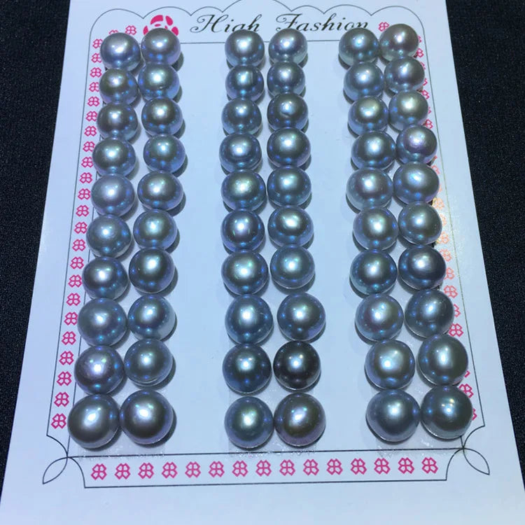 Natural Half Hole Loose Cultured Button Pearls Various Color 2A Quality Freshwater Pearls for Jewelry Making
