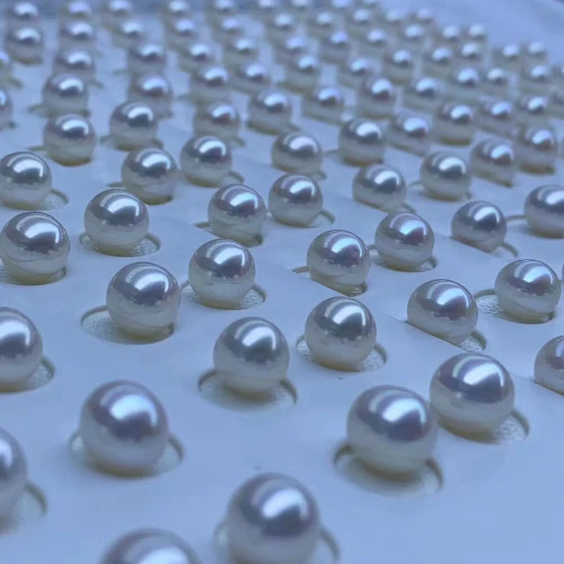 Half Drilled White Purple Natural Color Round Pearl Jewelry Wholesalers Natural Freshwater Loose Pearls for Jewelry