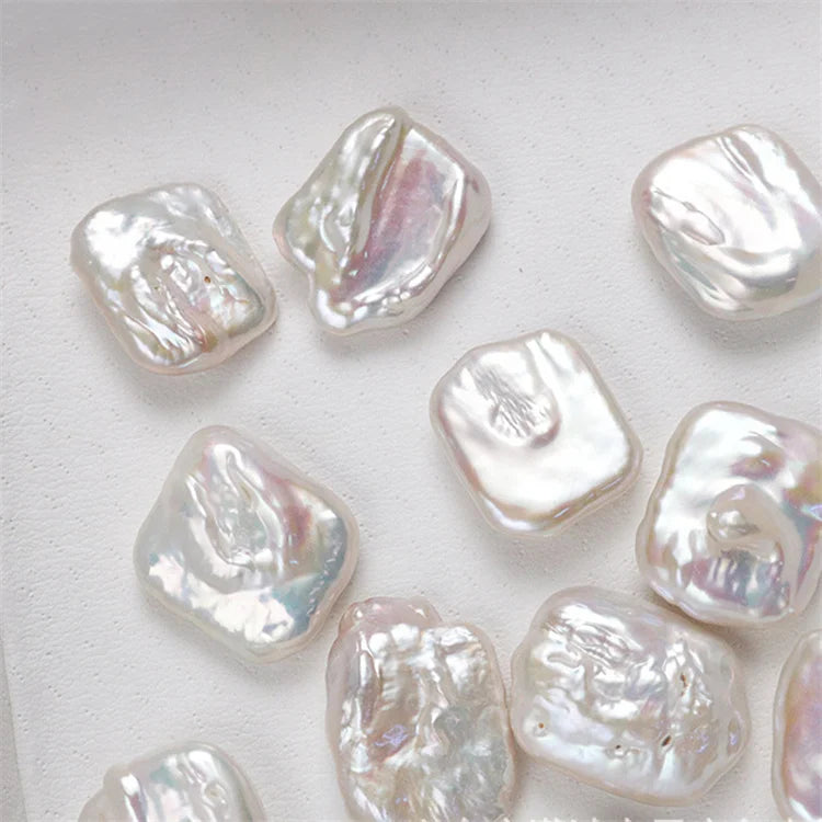 Natural Freshwater Pearls square Baroque High Quality High Gloss Suitable for Earrings Pendant Necklace Factory Wholesale Price