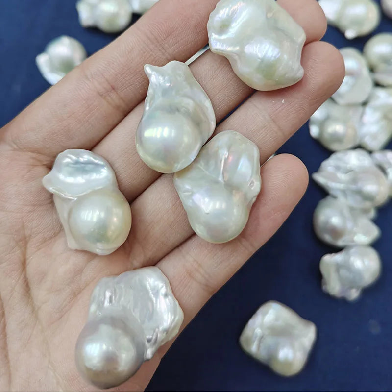 Wholesale Large 9mm to 16mm Natural Freshwater Pearl High Quality Loose Baroque Pearl for Rings Necklace DIY Making