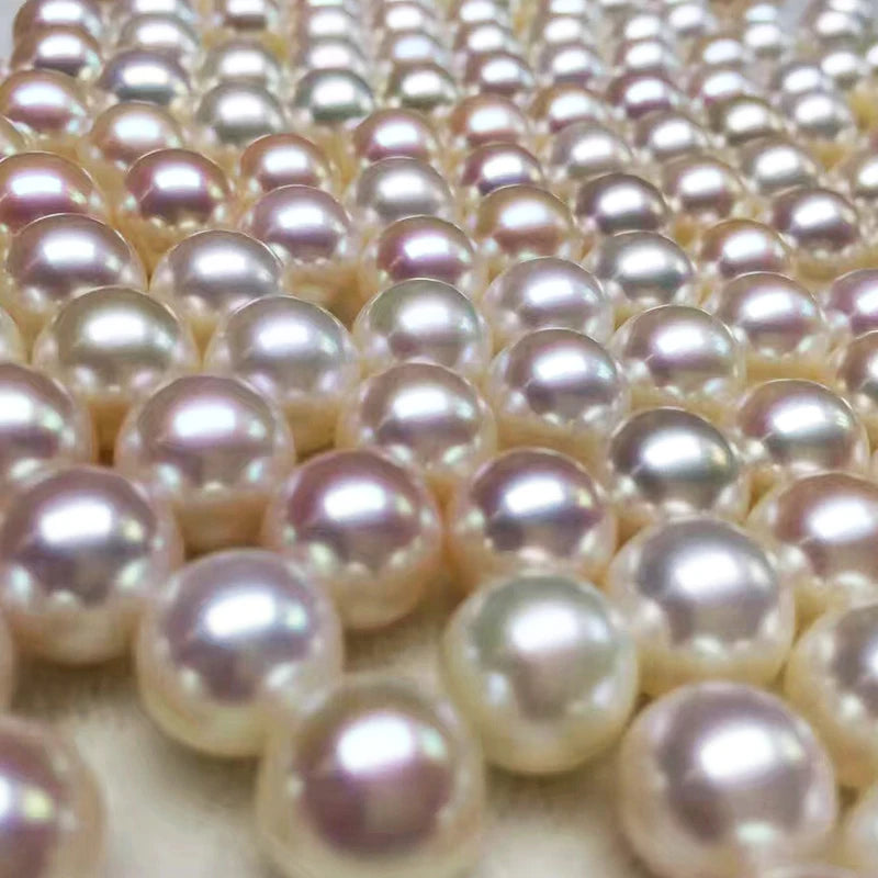 High Quality 4A Natural Freshwater Pearl White 2-11.5mm Half & Full Drilled Hole Loose Pearls 8mm Diameter Wholesale Price
