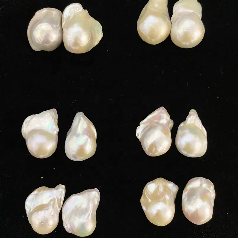 Large Size 17-19mm Natural Freshwater Baroque Pearl Beads Full Hole Irregular Baroque Pearl Loose Beads for Pendant