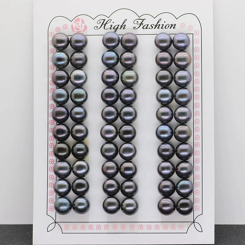 Cultivation 3A Natural Freshwater Pearl 1/2 Half Hole Wholesale Bulk Button Natural Pearls Price