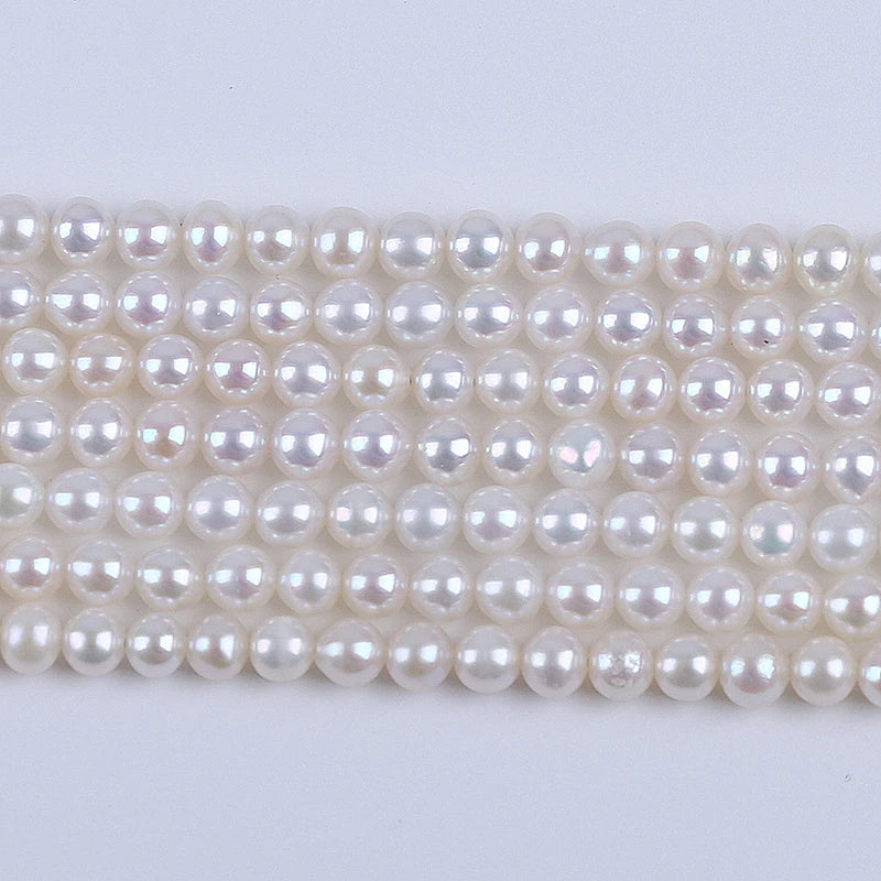 2.5-6mm AAA Grade White Color Round Pearl Natural Freshwater Pearl for Jewelry Making