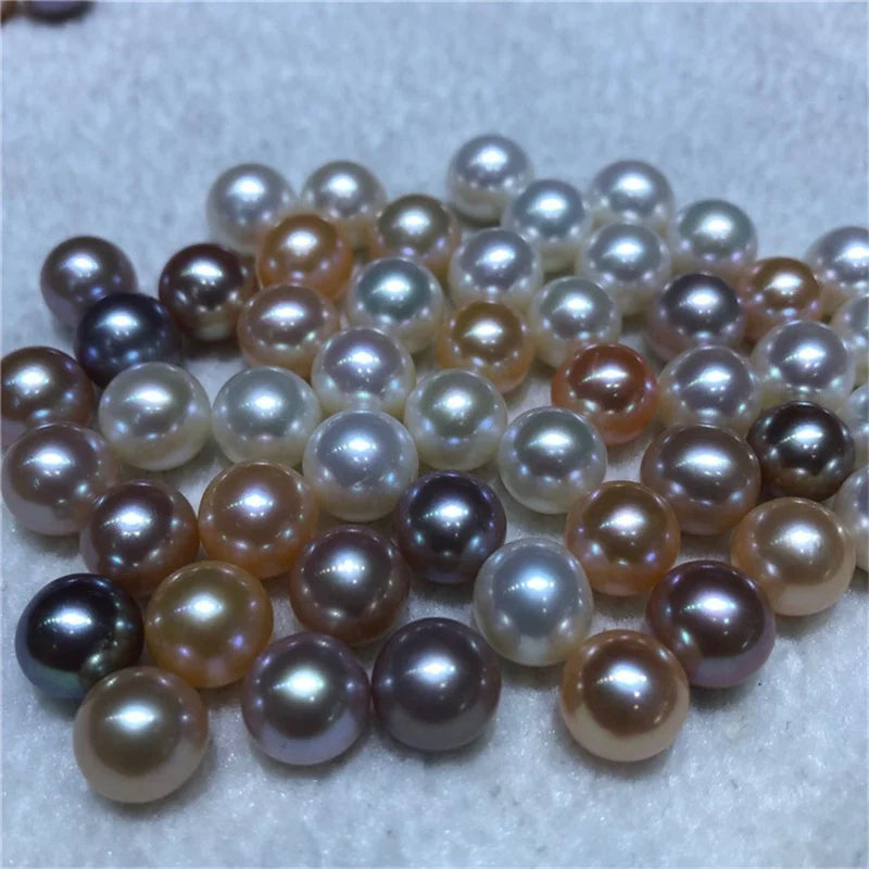 Zhuji 3A Natural Loose Round Shape Edison Pearls 10mm- 13mm Good Quality White/pink/purple Color Freshwater Pearls for Jewelry